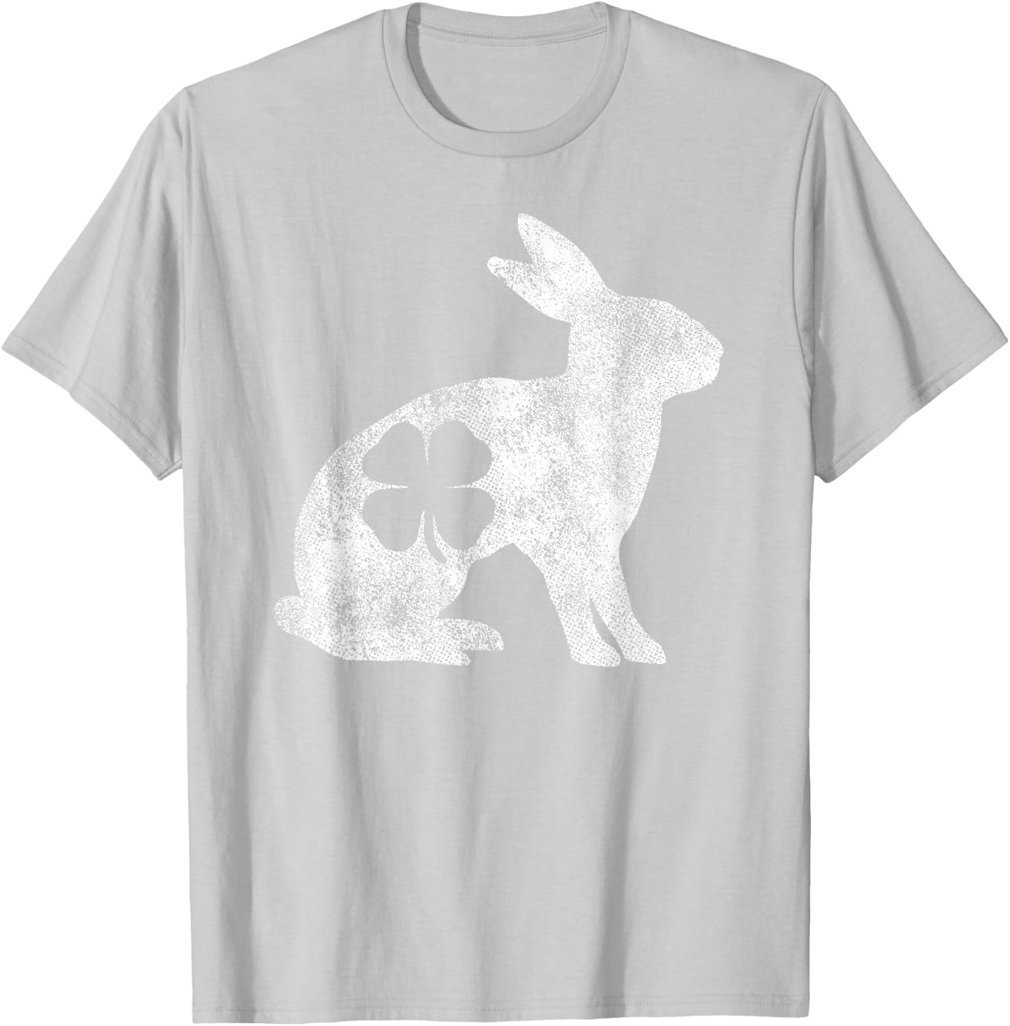 St. Patrick's Day Rabbit Bunny Irish Green Shamrock Clover T-Shirt - T-Shirt | Ash