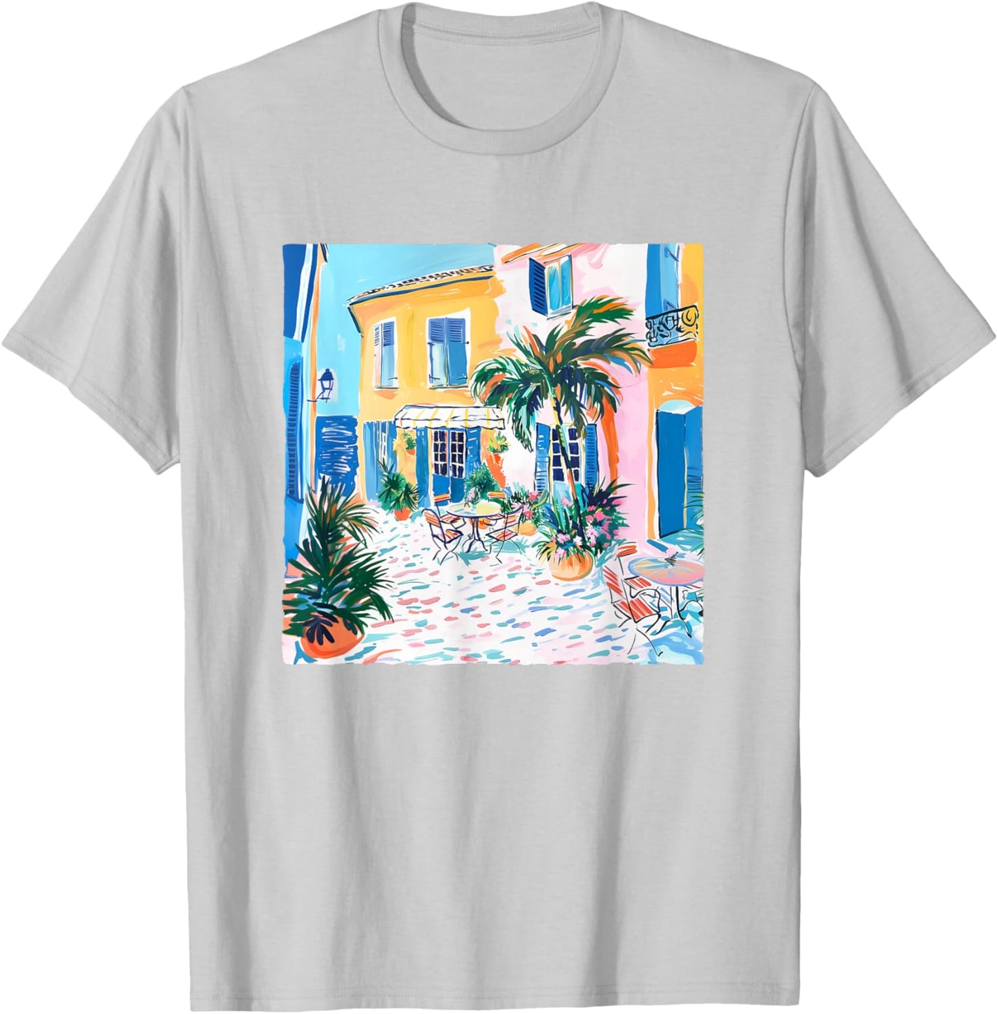France Travel Côte d'Azur French Riviera Style Souvenir T-Shirt - T-Shirt | Ash
