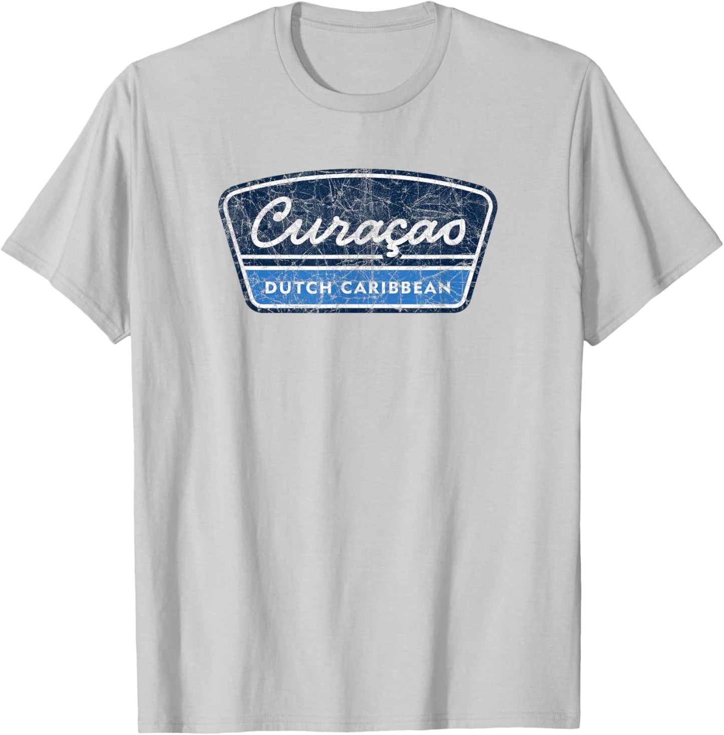 Vintage Curacao Dutch Caribbean Souvenir Retro T-Shirt - T-Shirt | Ash