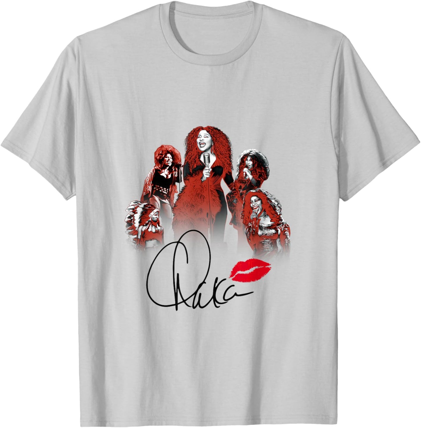 Chaka Khan - Lips 50 T-Shirt - T-Shirt | Ash