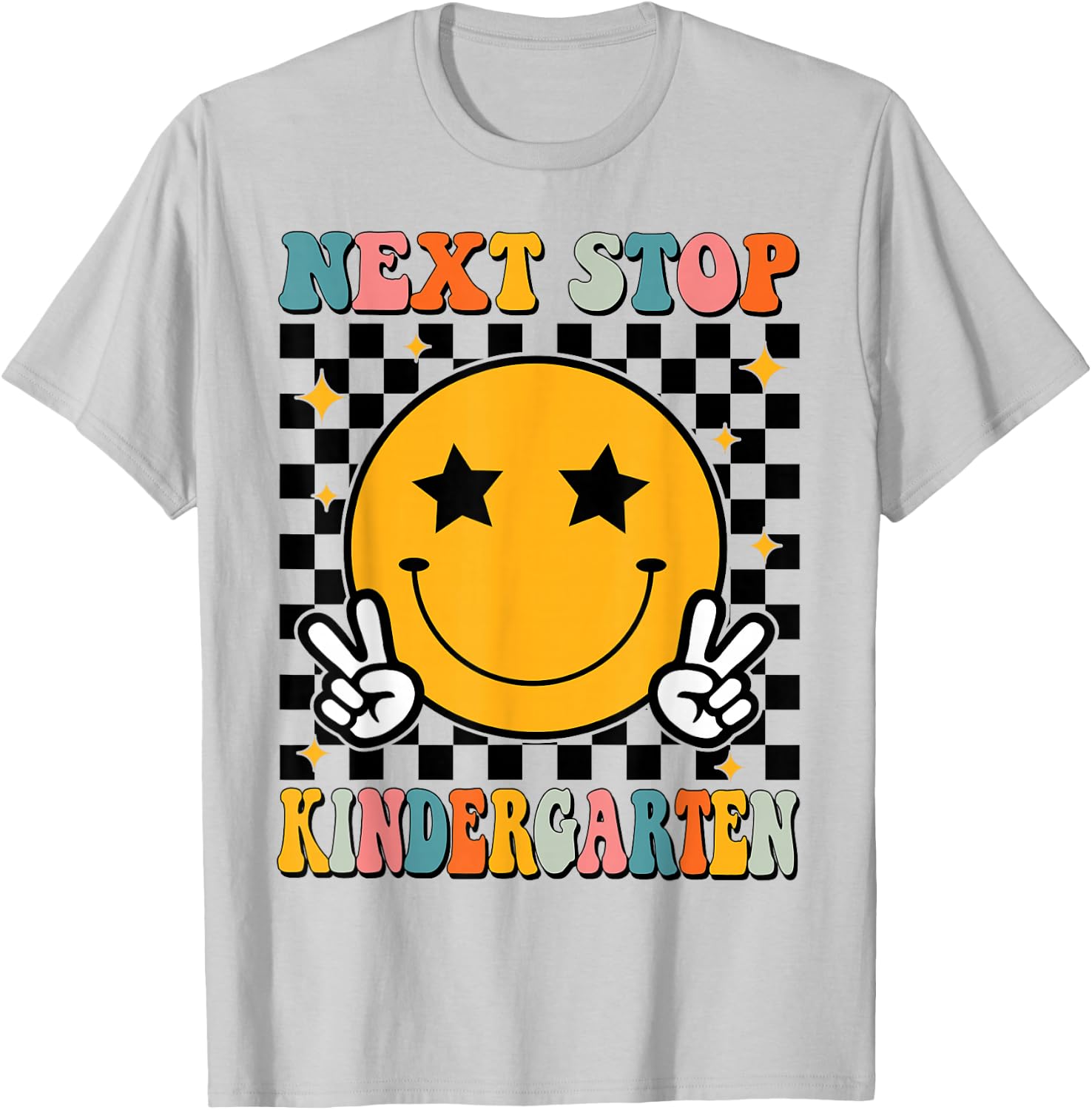 Next Stop Kindergarten Preschool Graduate Pre-K Graduation T-Shirt - T-Shirt | Ash