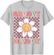 Groovy Daddy Matching Family Birthday Party Daisy Flower T-Shirt - T-Shirt | Ash