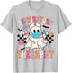 Groovy Spooky Respiratory Therapist Halloween RT Nurse T-Shirt - T-Shirt | Ash