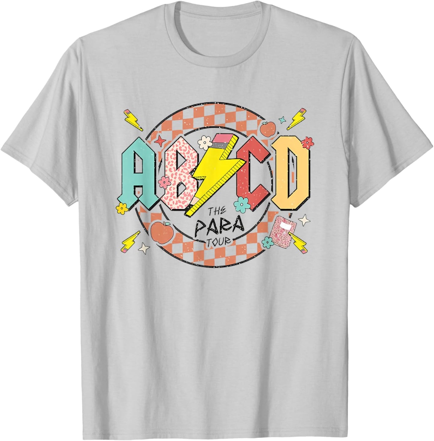The Para Tour ABCD Pencil Lightning Bolt Parapro End of Year T-Shirt - T-Shirt | Ash