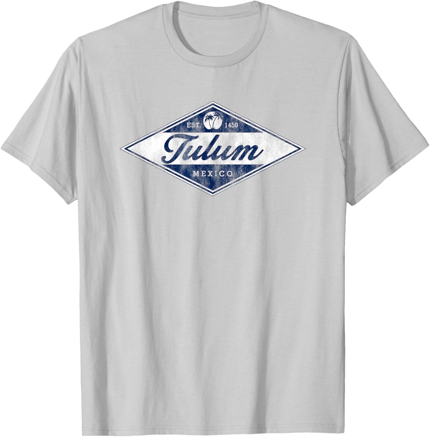 Vintage Tulum Mexico Retro Badge Souvenir T-Shirt - T-Shirt | Ash