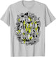 Ghostbusters Ain't Afraid Collage Slime Drip Poster T-Shirt - T-Shirt | Ash