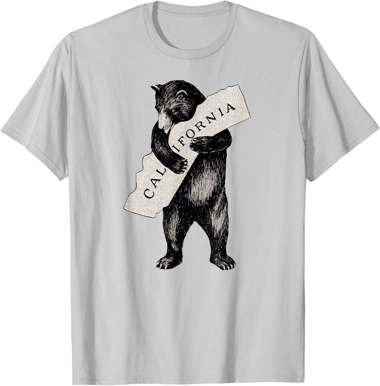 Retro I Love California Shirt Art-Vintage Cali Pride Bear T-Shirt - T-Shirt | Ash