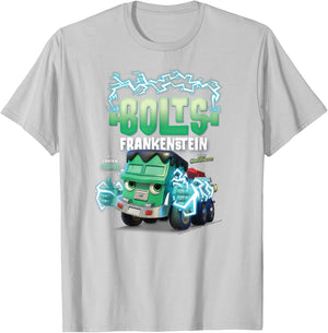 DreamWorks Mighty MonsterWheelies Bolts Frankenstein T-Shirt - T-Shirt | Ash