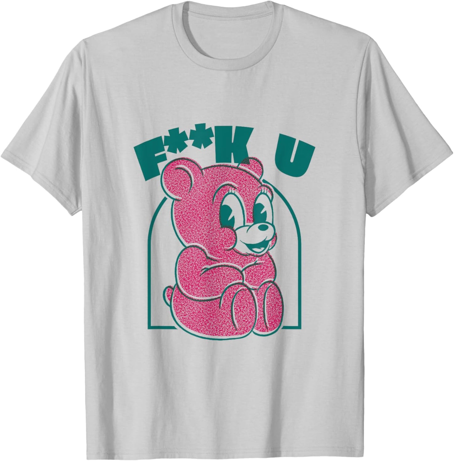 Cute teddy bear Fuck You provocative middle finger T-Shirt - T-Shirt | Ash