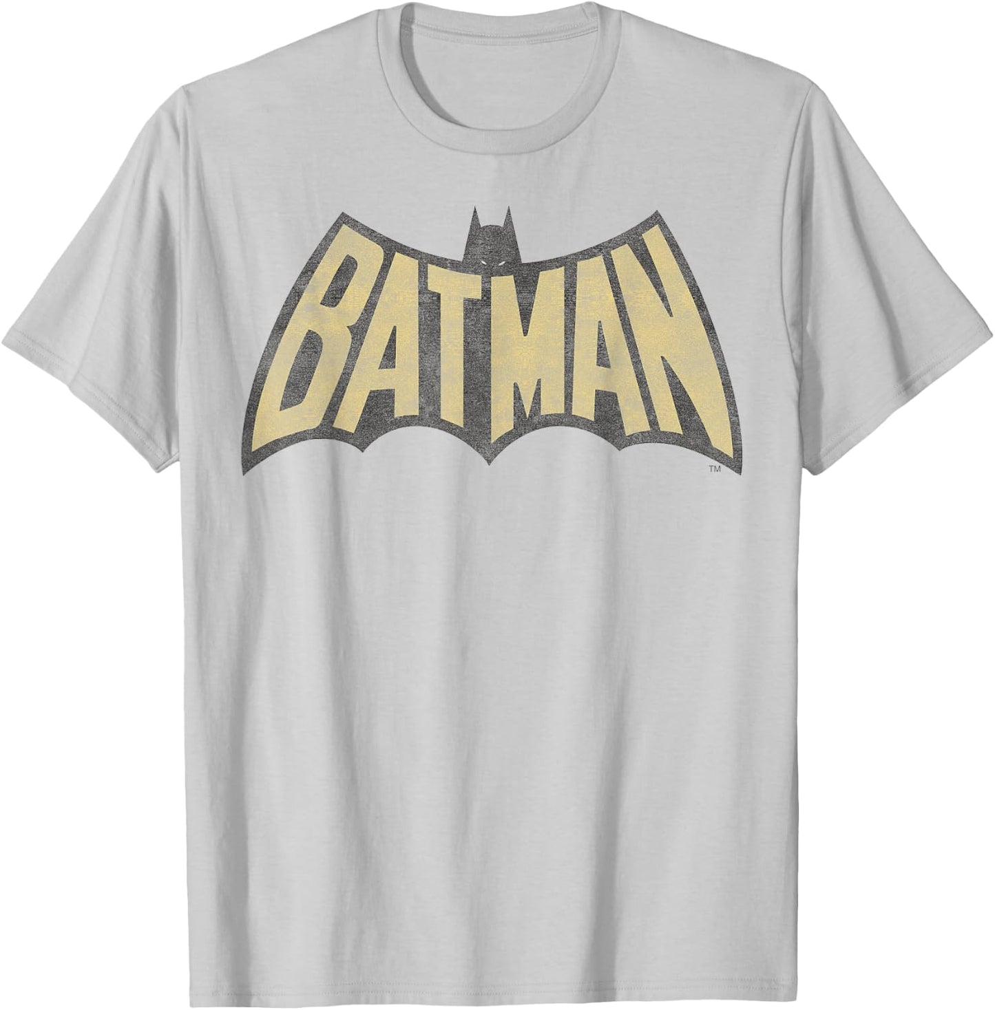 DC Comics Batman Vintage Logo T-Shirt - T-Shirt | Ash