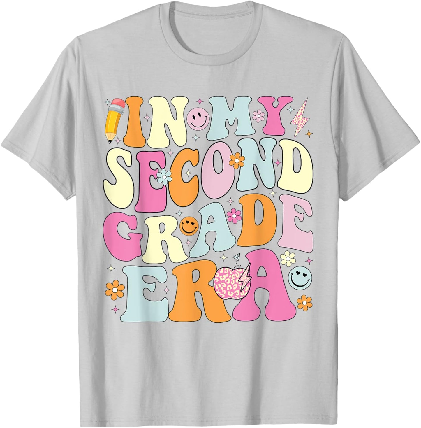 In My Second Grade Era 2nd Grade Teacher Back to School T-Shirt - T-Shirt | Ash