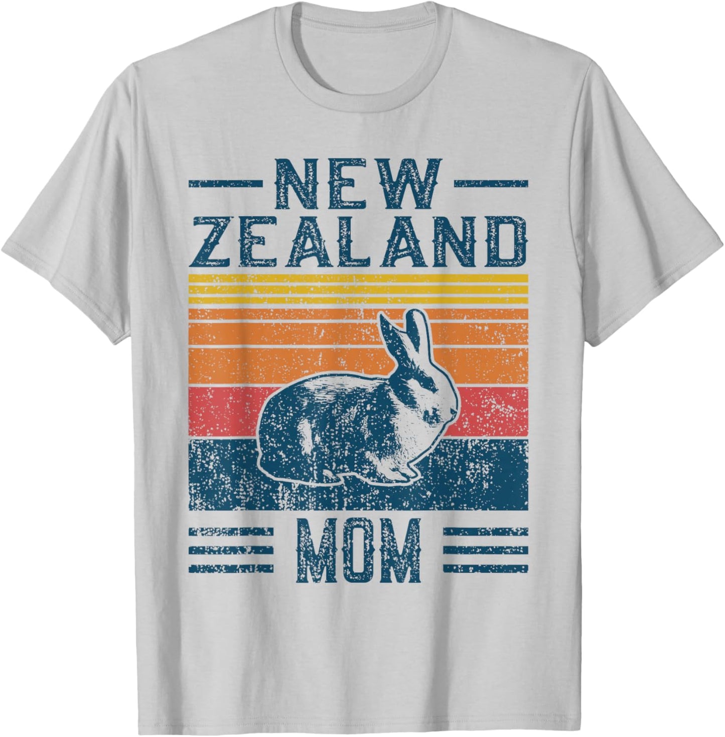 Best Rabbit Mom Women - Vintage New Zealand T-Shirt - T-Shirt | Ash