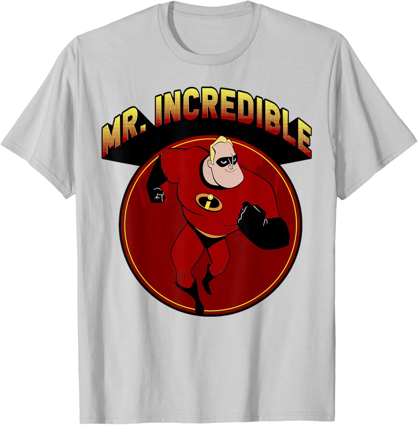 Disney Pixar The Incredibles Mr. Incredible Portrait T-Shirt - T-Shirt | Ash