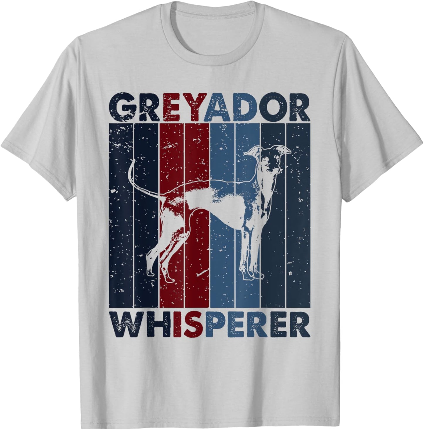 Dog Dad Mom Whisperer - Vintage Greyador T-Shirt - T-Shirt | Ash