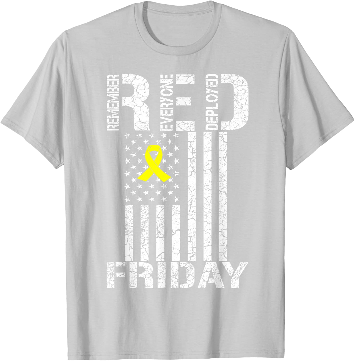 R.E.D. Red Friday - Remember Everyone Deployed T-Shirt - T-Shirt | Ash