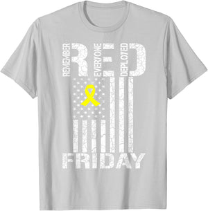 R.E.D. Red Friday - Remember Everyone Deployed T-Shirt - T-Shirt | Ash
