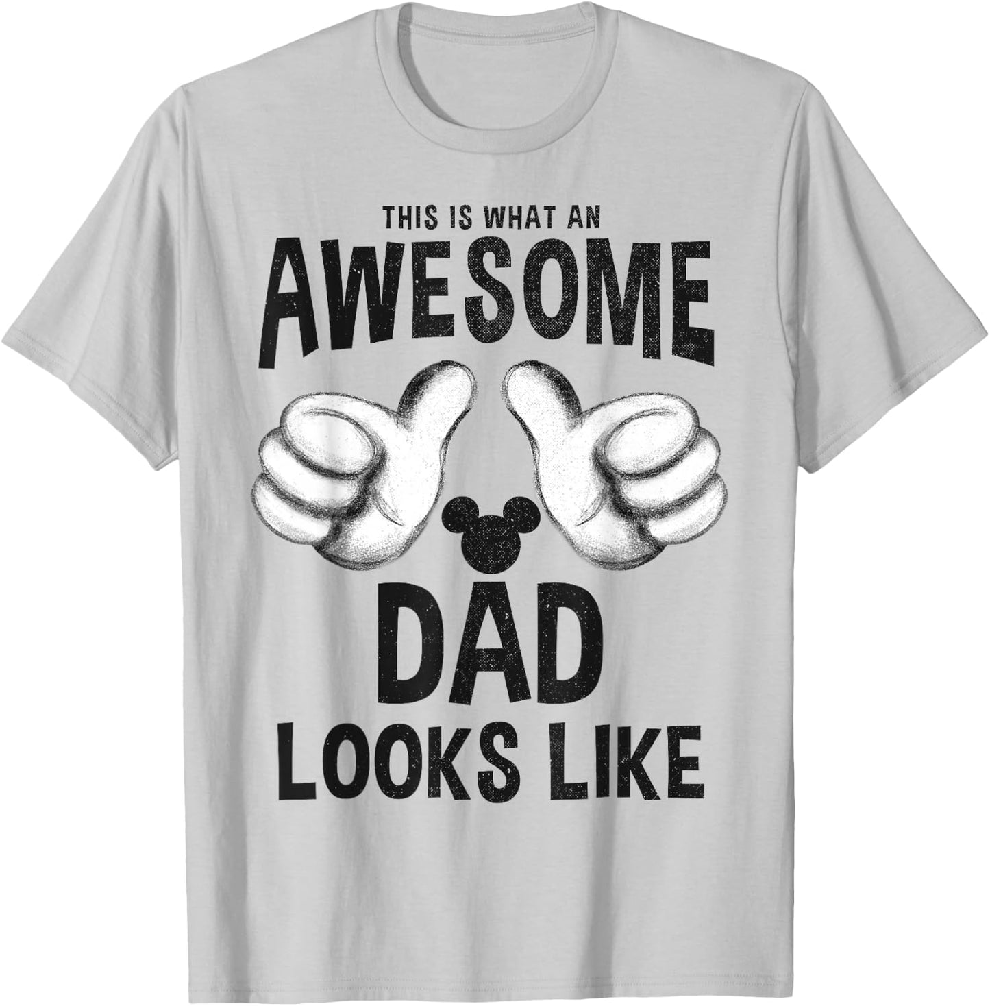 Disney Mickey and Friends Father's Day an Awesome Dad T-Shirt - T-Shirt | Ash