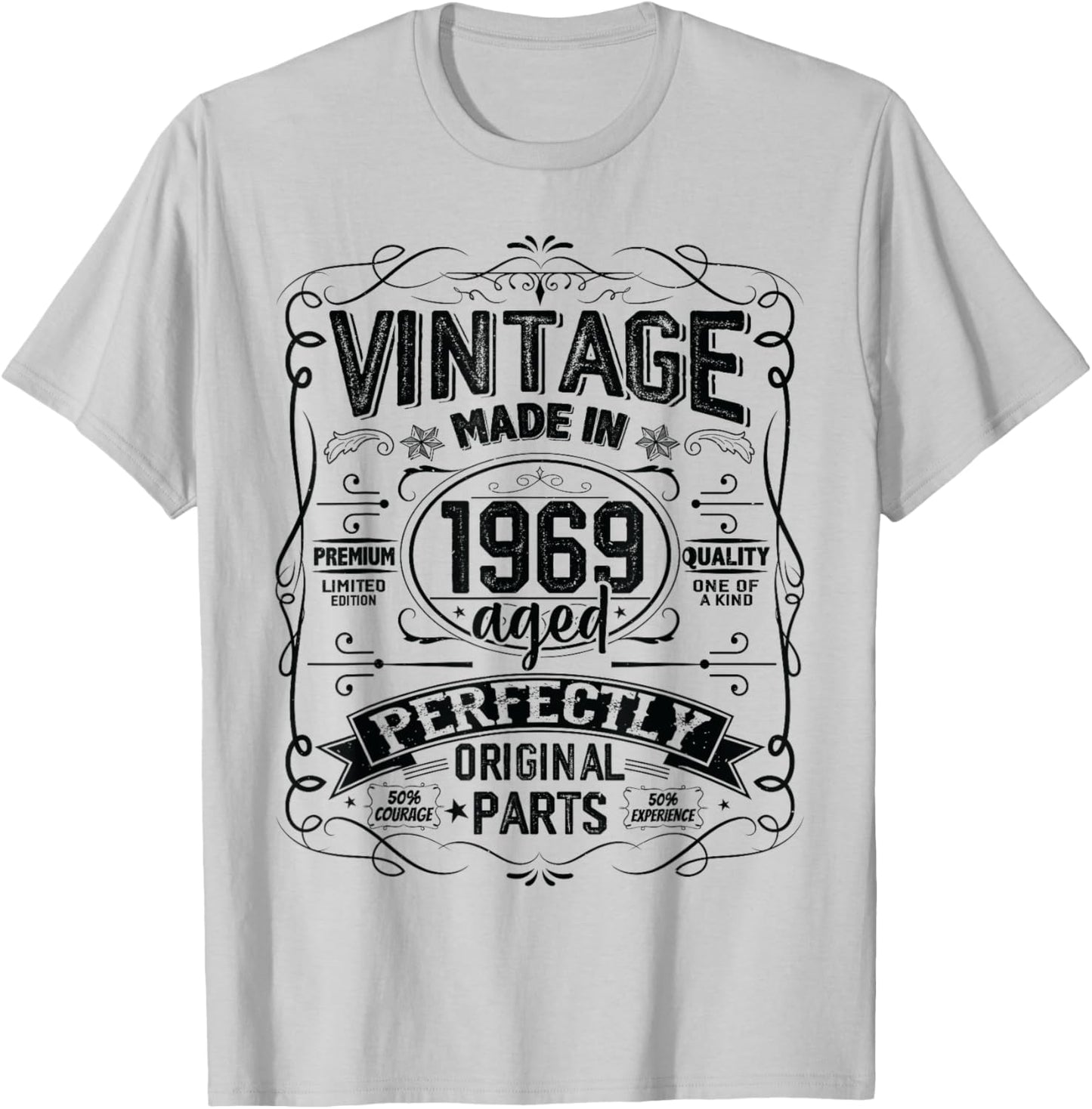 Vintage 1969 Classic 1969 Limited Edition Men Women Birthday T-Shirt - T-Shirt | Ash