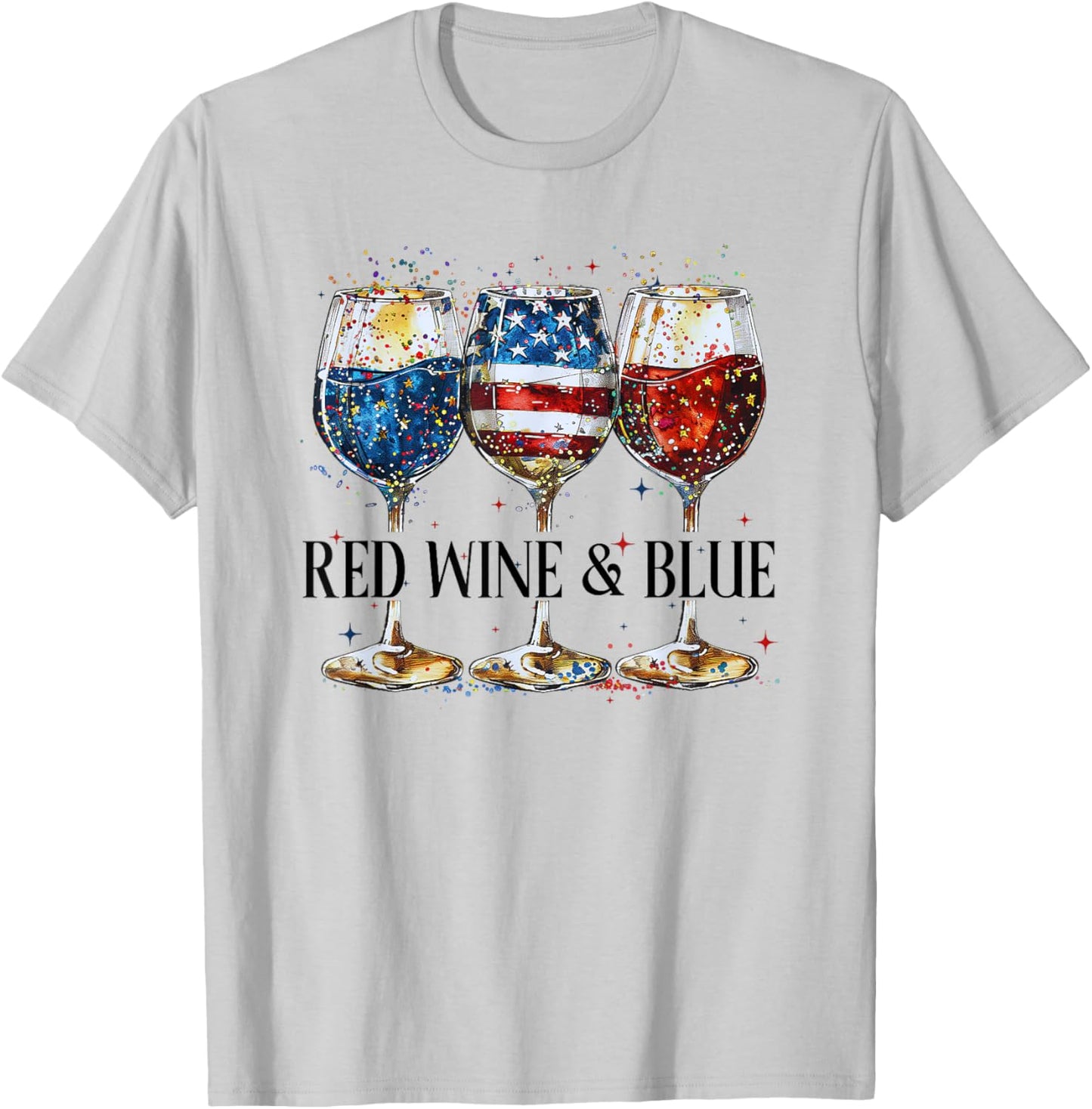 Red Wine and Blue T-Shirt - T-Shirt | Ash