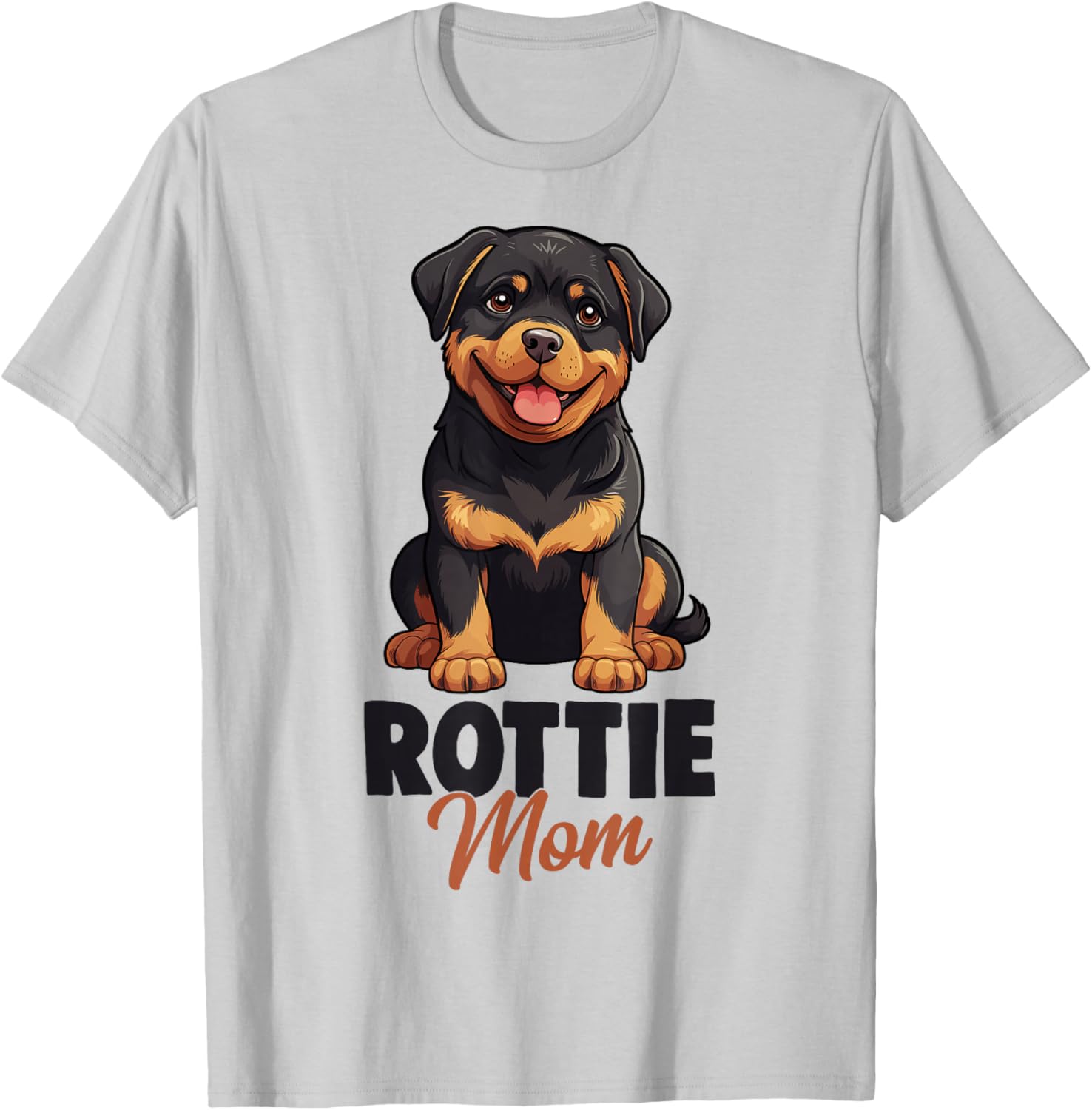 Rottie Mom Rottweiler Dog T-Shirt - T-Shirt | Ash