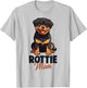 Rottie Mom Rottweiler Dog T-Shirt - T-Shirt | Ash