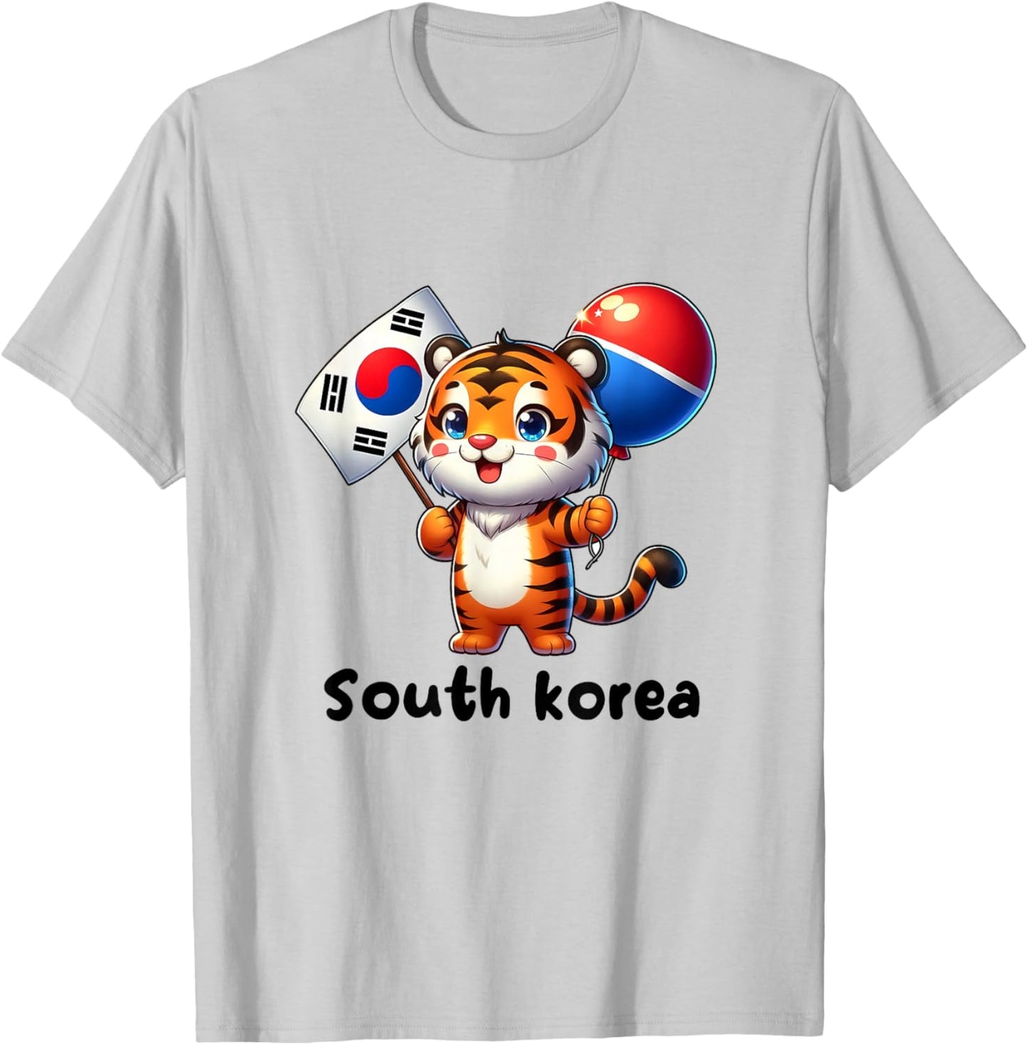 Südkorea Korea Flagge für Männer/Frauen/Jugendliche/Kinder T-Shirt - T-Shirt | Ash