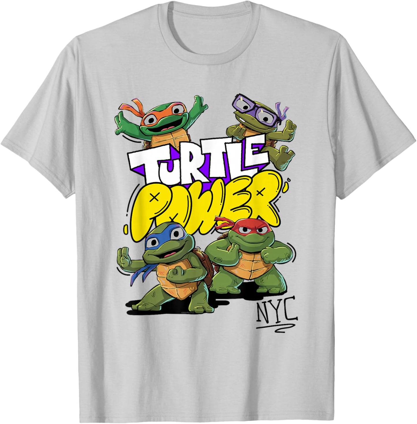 Teenage Mutant Ninja Turtles: Mutant Mayhem Cute Turtle T-Shirt - T-Shirt | Ash