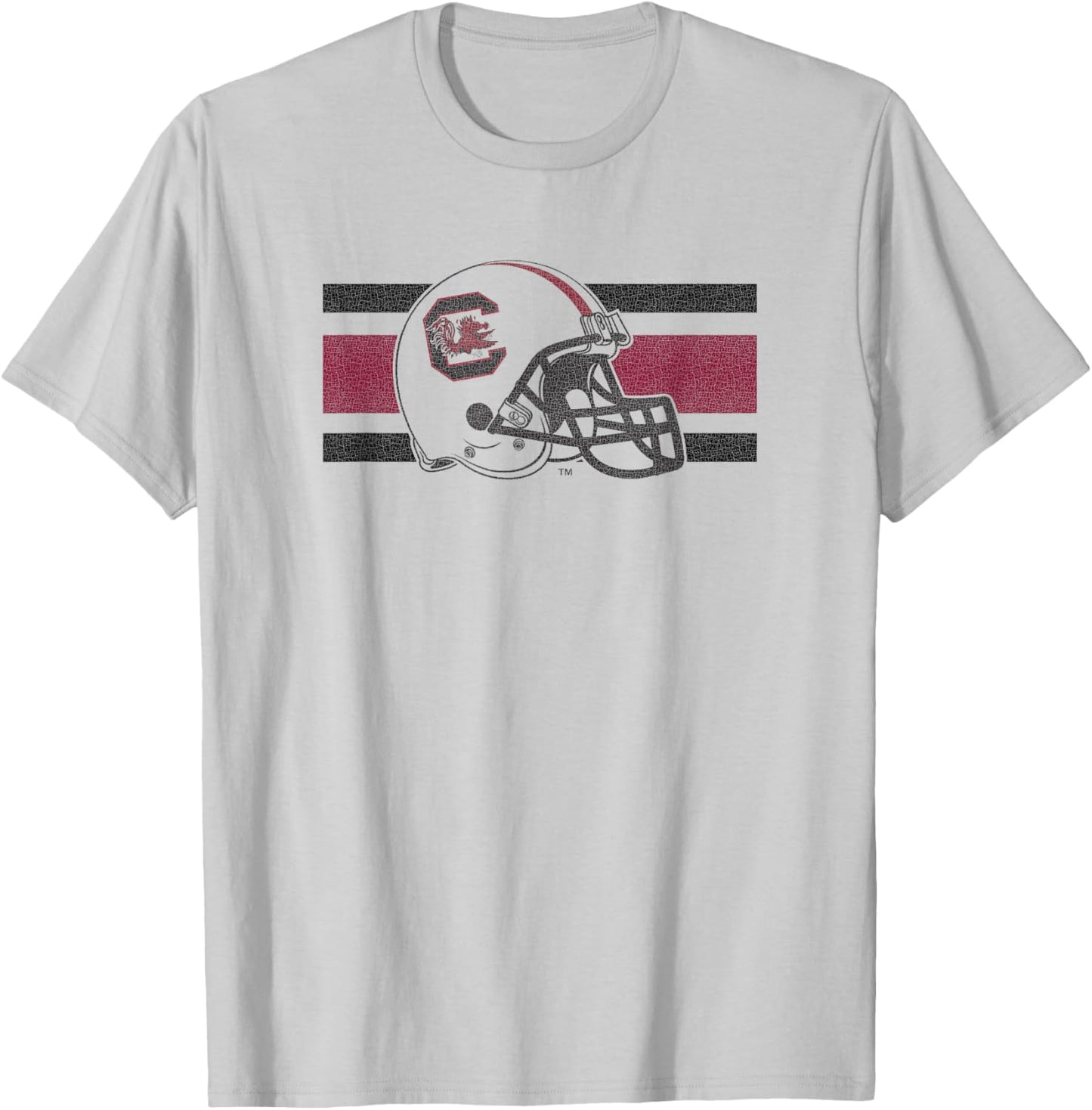 South Carolina Gamecocks Football Retro Helmet White T-Shirt - T-Shirt | Ash