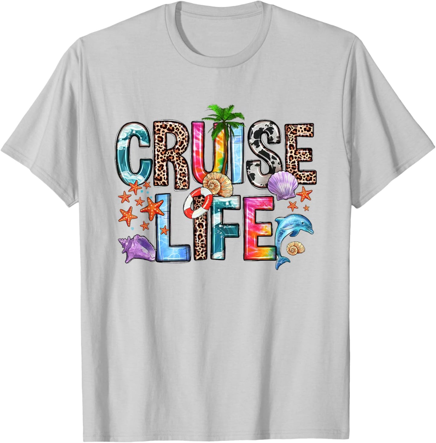 Family Cruise Life Cruise Outfits 2024 Matching T-Shirt - T-Shirt | Ash