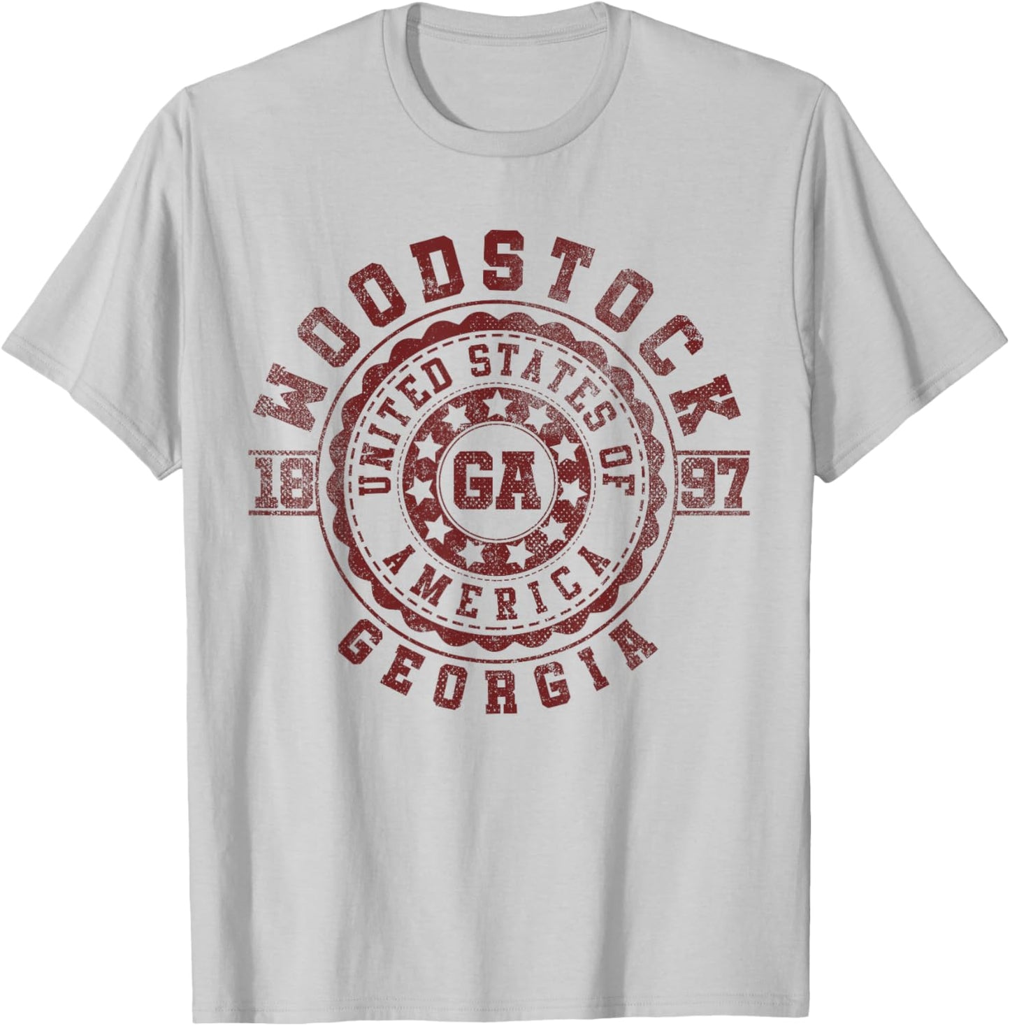 Woodstock GA | Georgia | Vintage City Apparels T-Shirt - T-Shirt | Ash