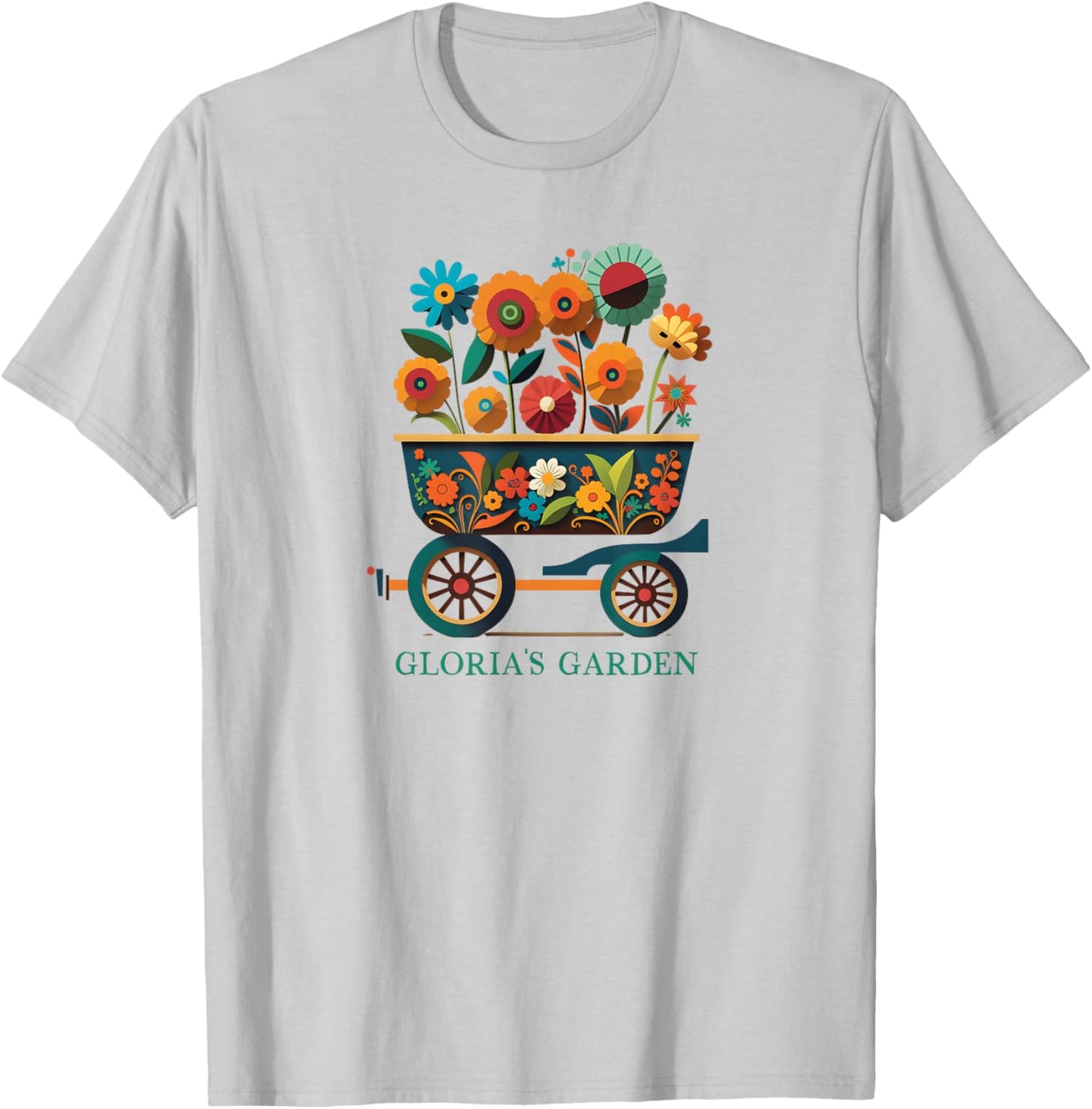 Gloria's Garden Gardening Plants Flowers Gloria T-Shirt - T-Shirt | Ash