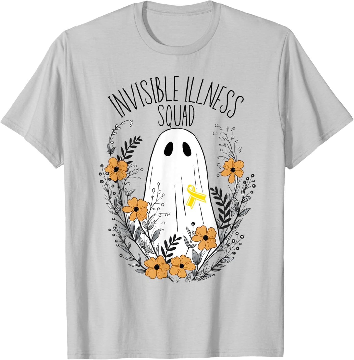 Invisible Illness Ghost Endometriosis Awareness Women's T-Shirt - T-Shirt | Ash