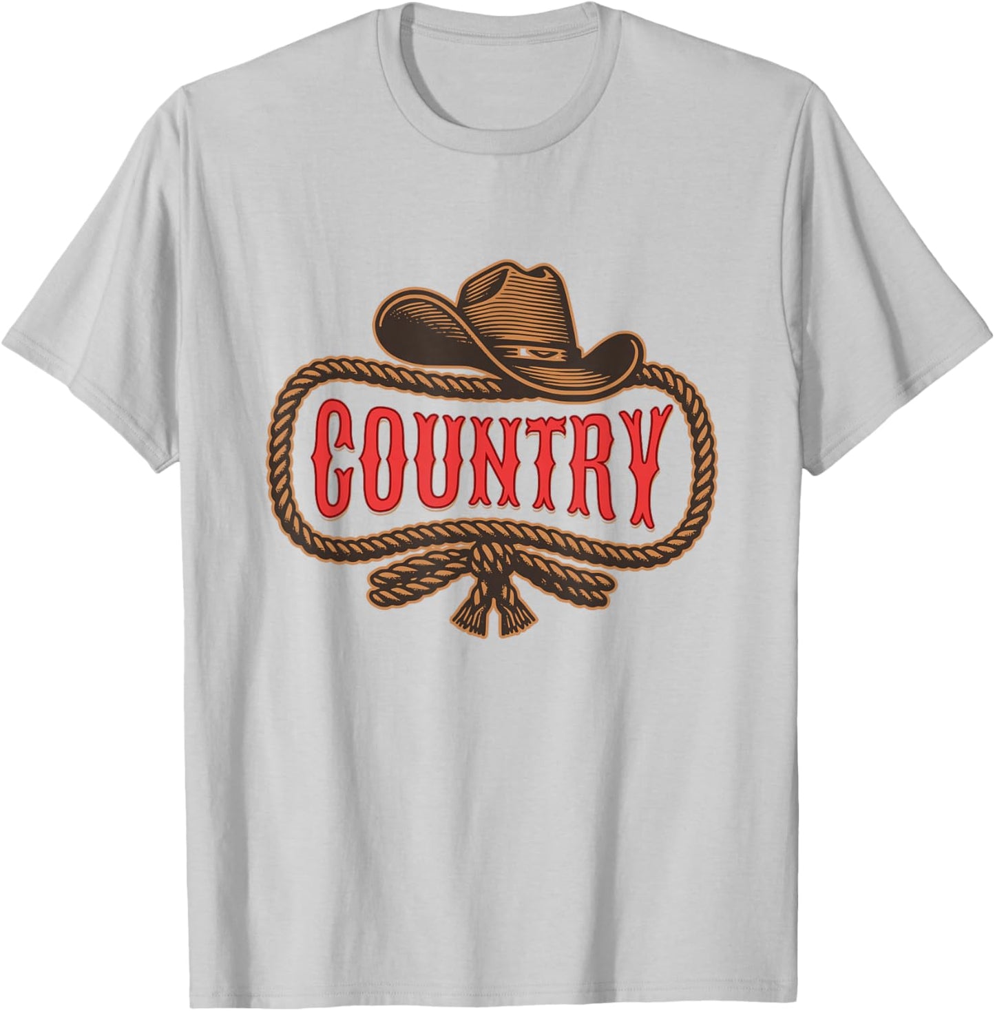 Country Gift Country Girl or Man Music Western T-Shirt - T-Shirt | Ash