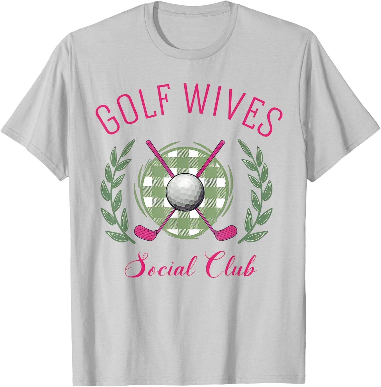 Golf Wives Social Club, Golf Babe, Cocktail Club T-Shirt - T-Shirt | Ash
