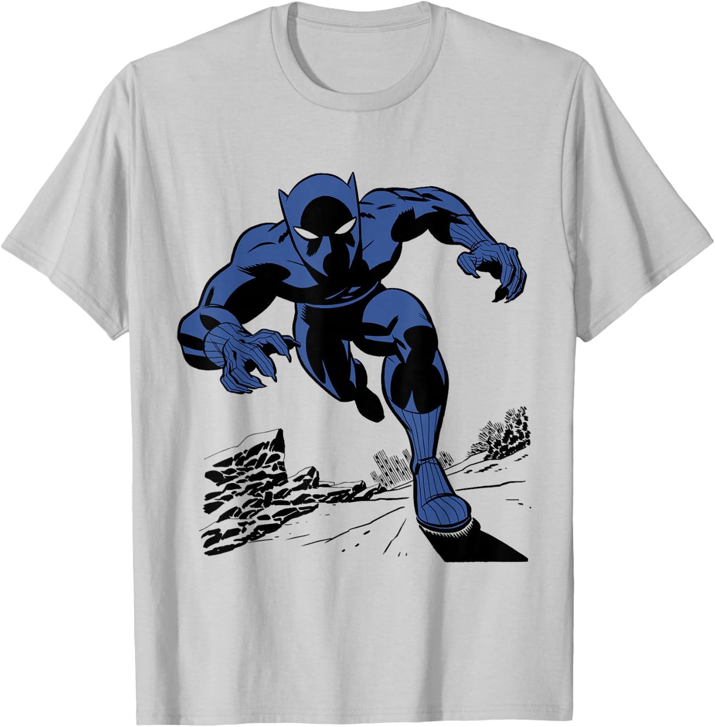 Marvel Black Panther Retro Comic Art T-Shirt - T-Shirt | Ash