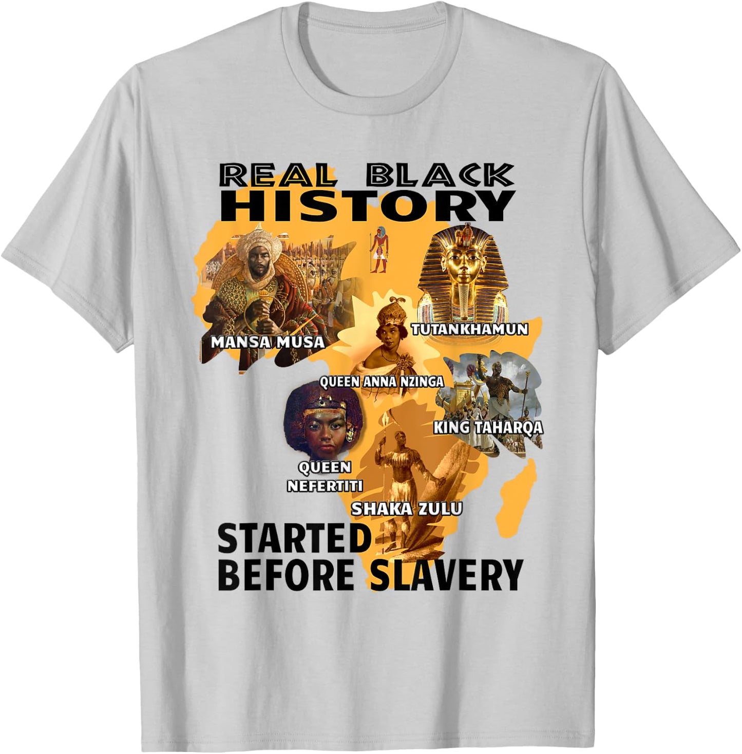 Black Awareness Afrocentric Attire African American Slavery T-Shirt - T-Shirt | Ash