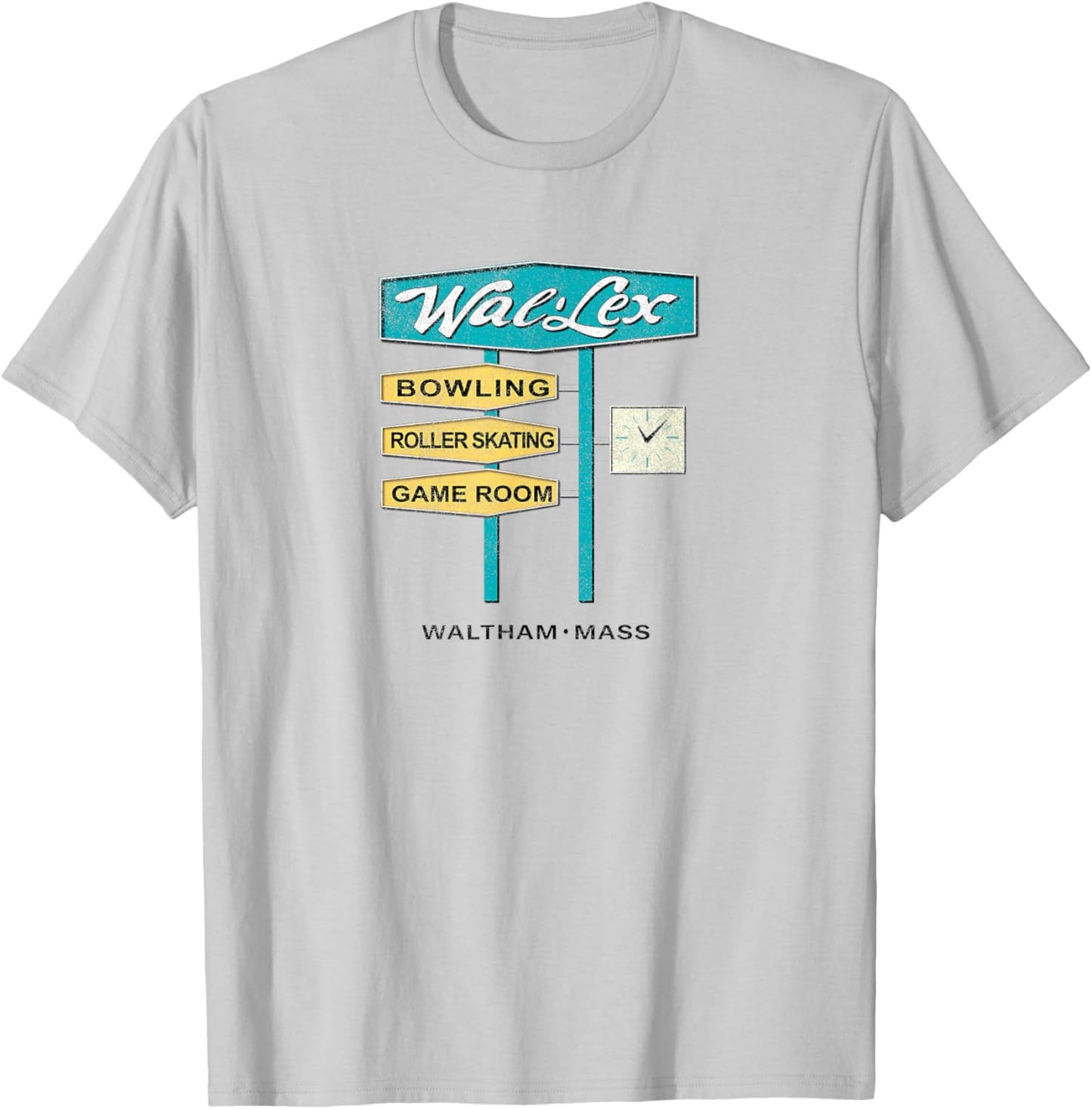 Wal-Lex Retro Bowling Roller Skating Rink Waltham MA Vintage T-Shirt - T-Shirt | Ash