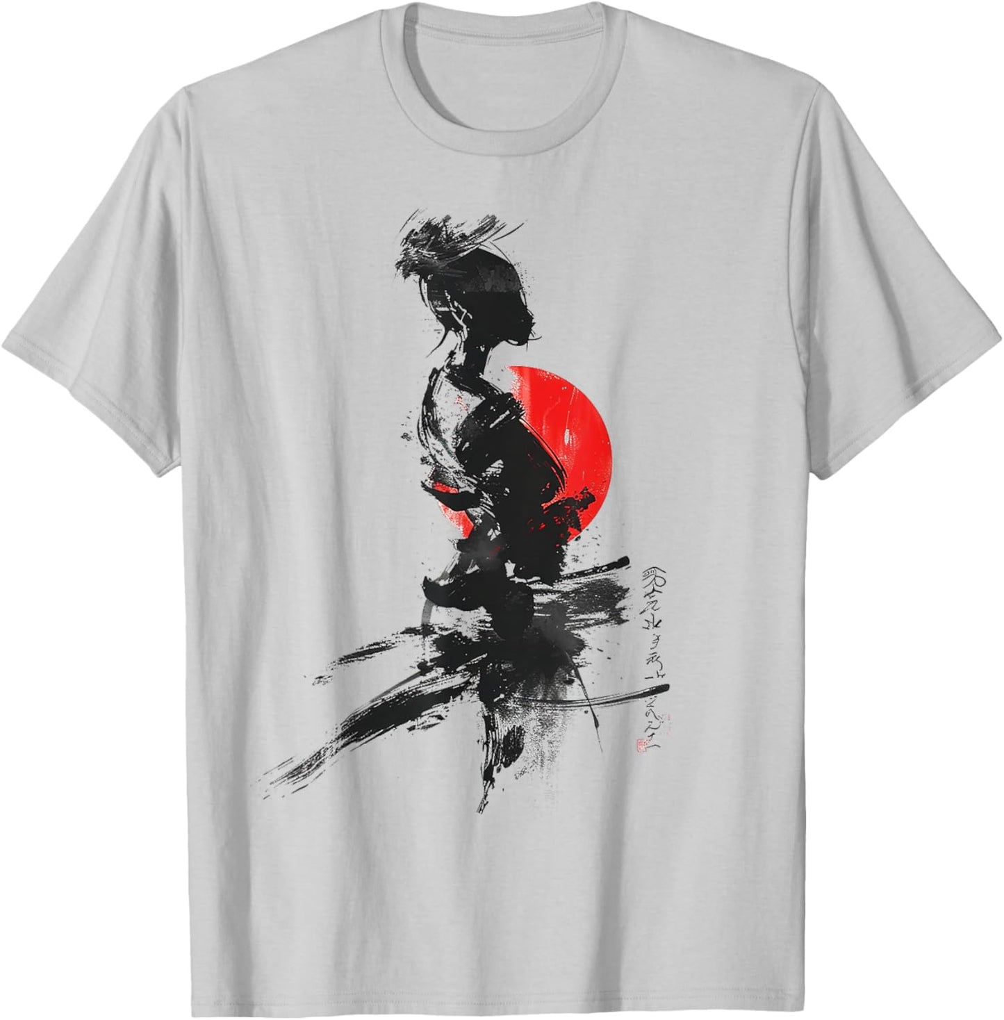 Anime Abstract Women Human Art Graphic Anime T-Shirt - T-Shirt | Ash