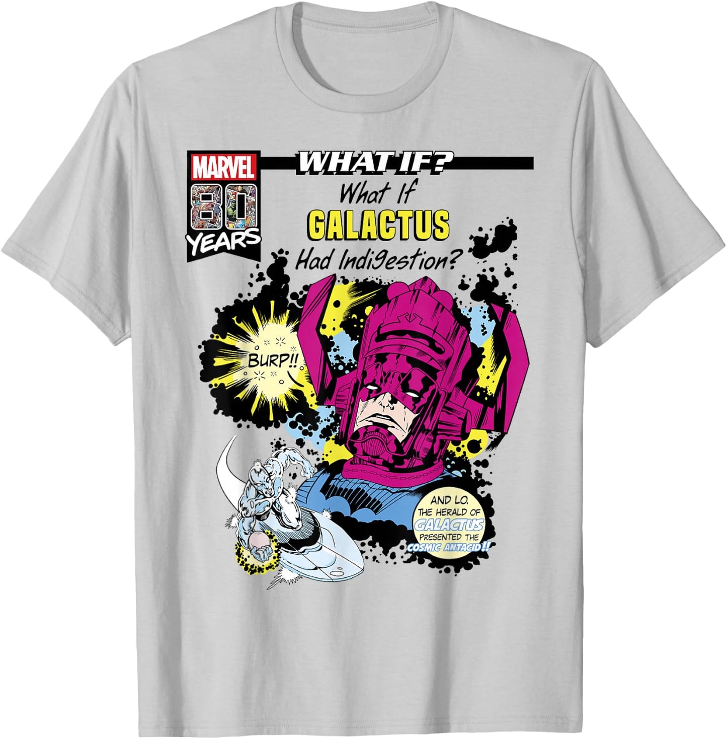 Marvel What If Galactus Had Indigestion Comic Cover Small T-Shirt - T-Shirt | Ash