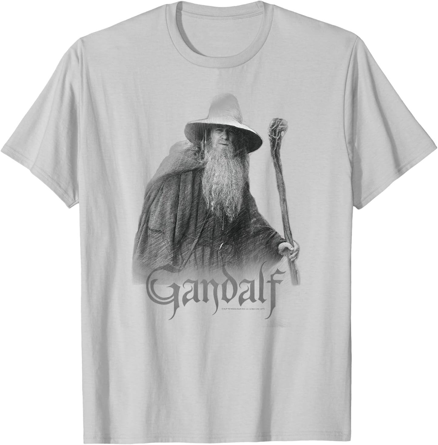 Lord of The Rings Gandalf The Grey T-Shirt - T-Shirt | Ash