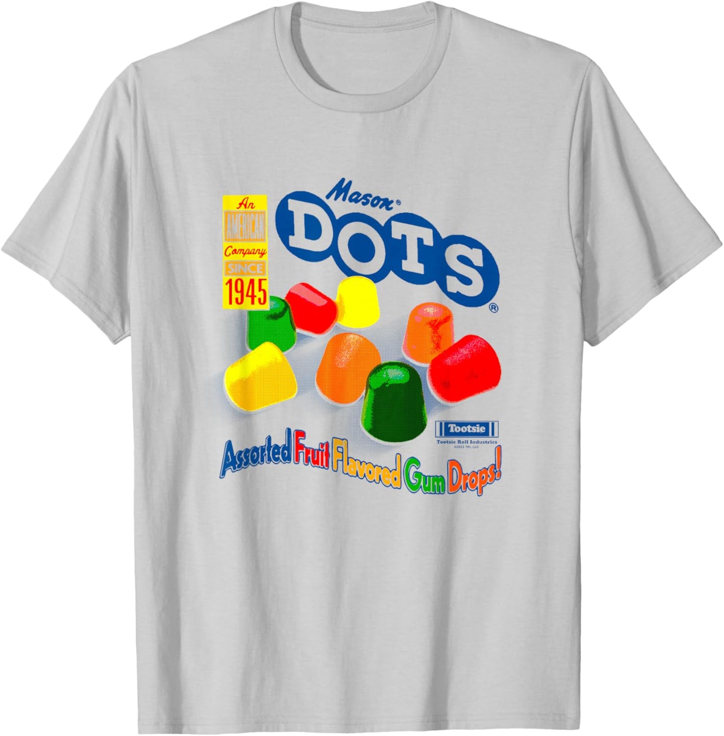 Dots Assorted Gum Drops T-Shirt - T-Shirt | Ash