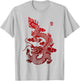 Chinese Dragon T-Shirt - T-Shirt | Ash