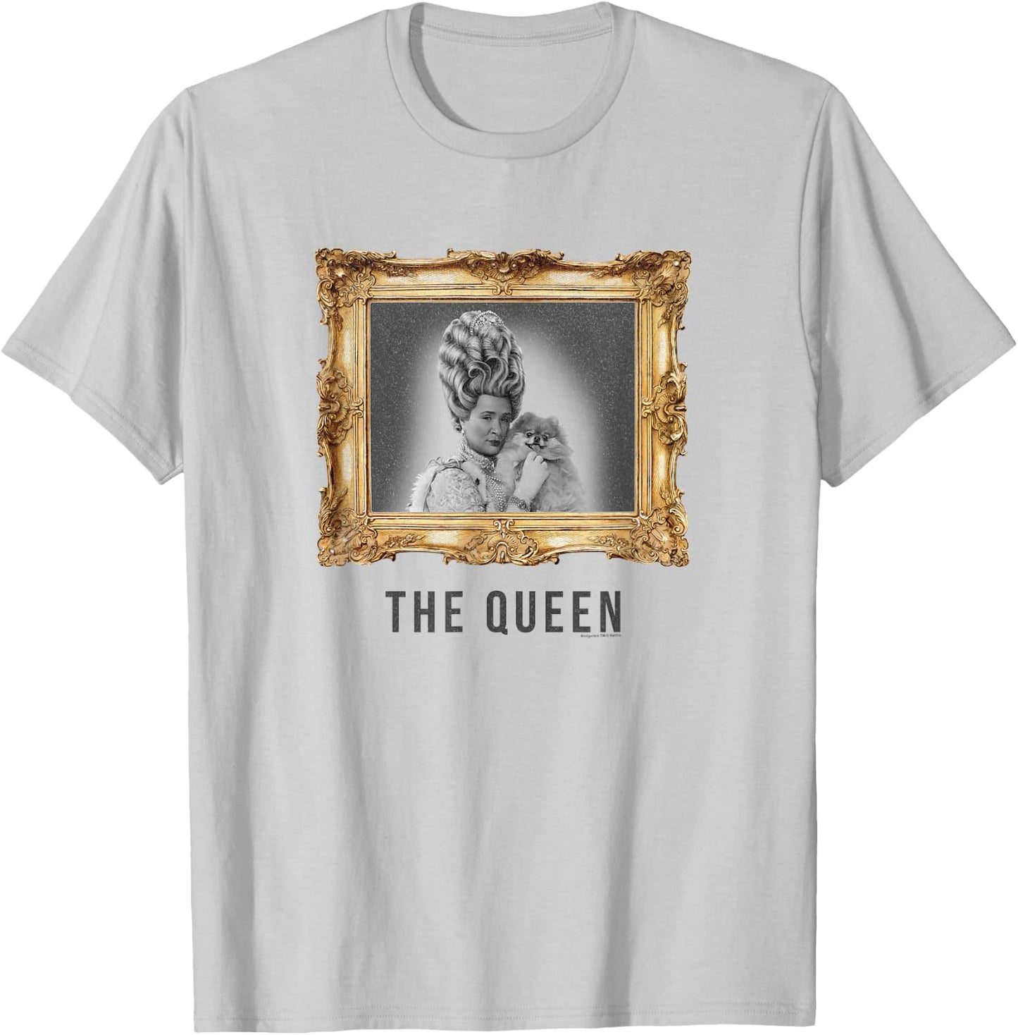 Bridgerton Queen Charlotte The Queen Portrait T-Shirt - T-Shirt | Ash