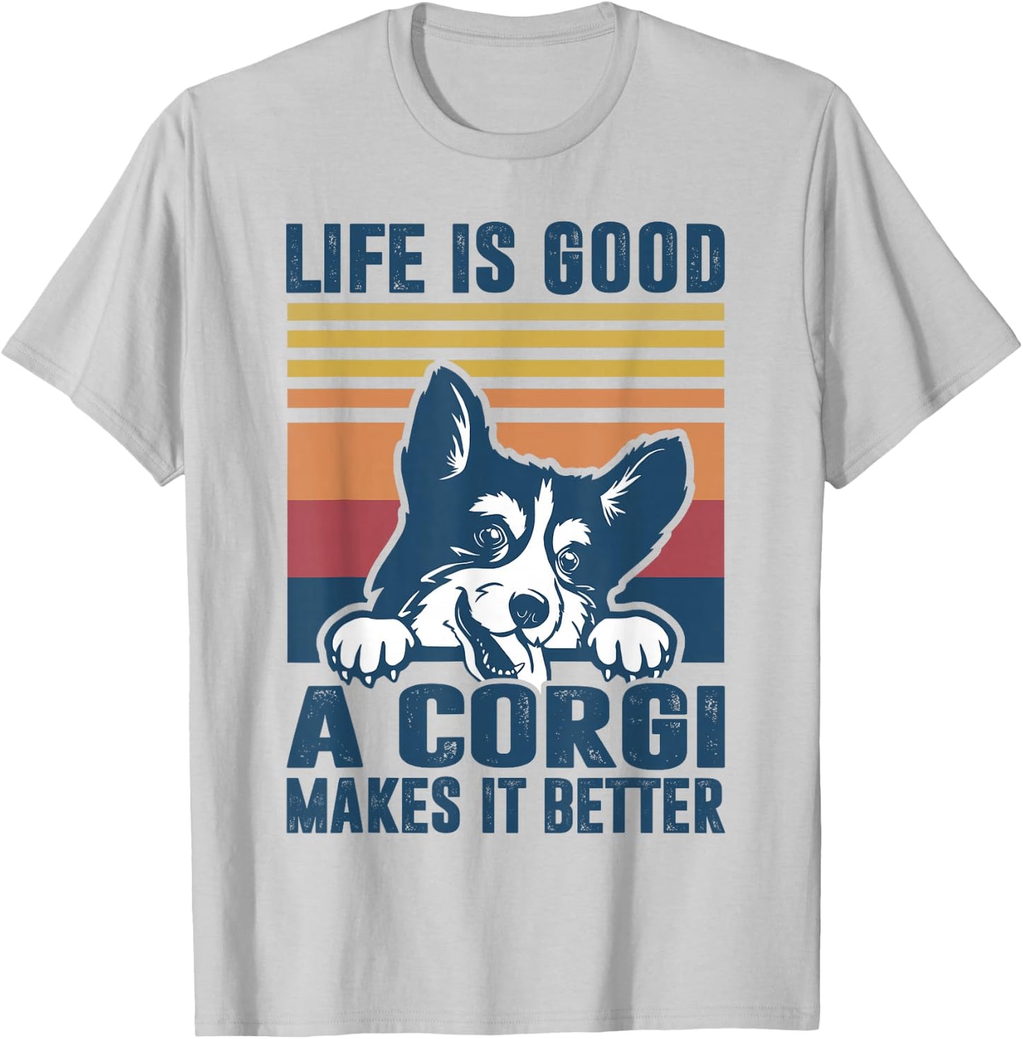 Corgi Dog Gifts for Corgi Lovers Men Women Corgi T-Shirt - T-Shirt | Ash