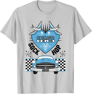 Sock Hop Costume Rockabilly 50s Greaser Retro 1950s Doo Wop T-Shirt - T-Shirt | Ash