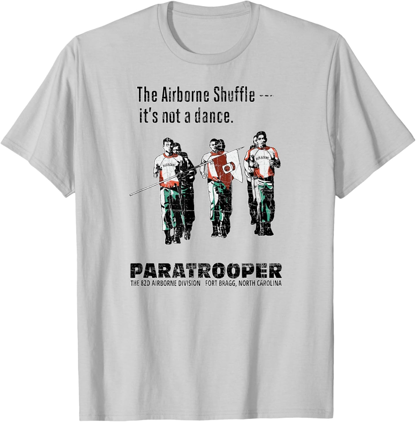 American Marauder: The 82nd Airborne Shuffle Paratrooper T-Shirt - T-Shirt | Ash