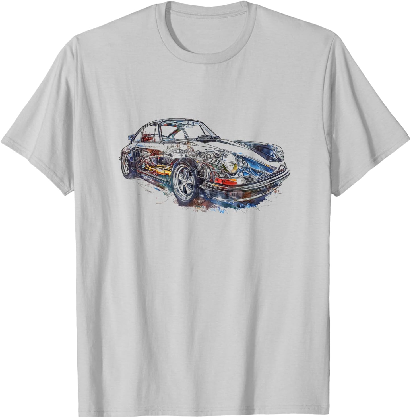 Vintage 911 Classic Sports Car T-Shirt - T-Shirt | Ash