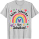 Kleine Schwester vom Schulkind Regenbogen Geschwister Kinder T-Shirt - T-Shirt | Ash