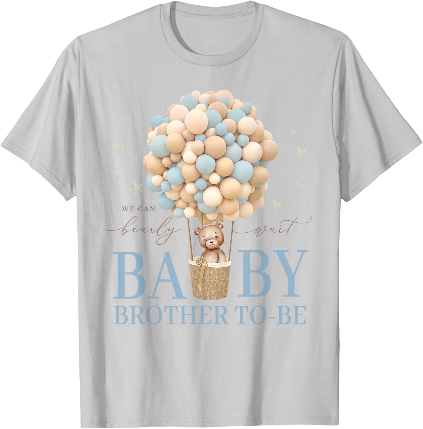 Brother We Can Bearly Wait Baby Shower Bear Family Matching T-Shirt - T-Shirt | Ash