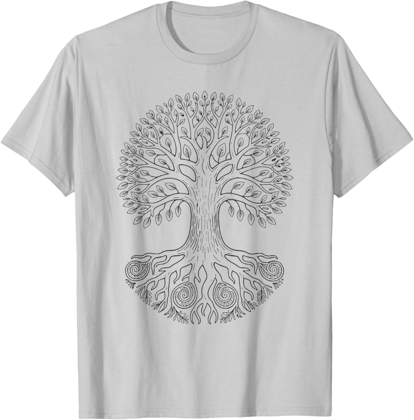 Coloring Tree of Life Coloring Yourself T-Shirt - T-Shirt | Ash